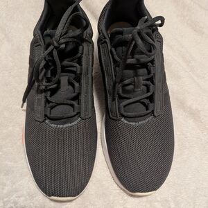 Adidas Cloudfoam Comfort Women's Grey Sneakers with Orange Highlights